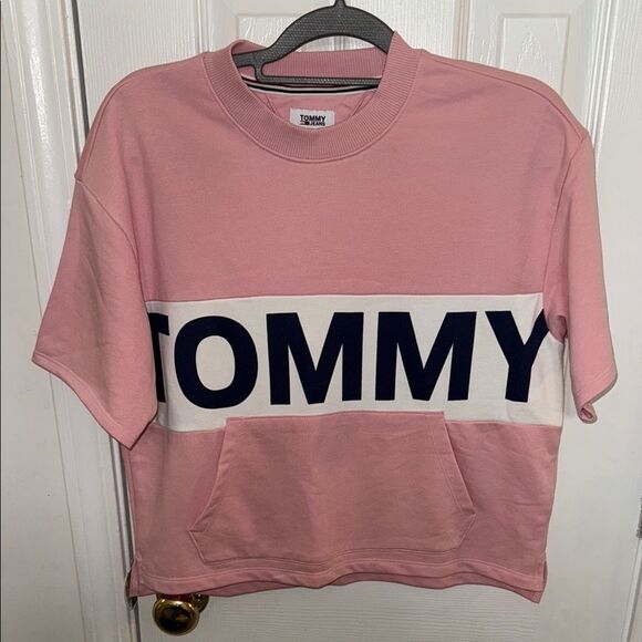 Tommy Hilfiger Pink Sweatshirt Hoodie - Picture 1 of 6